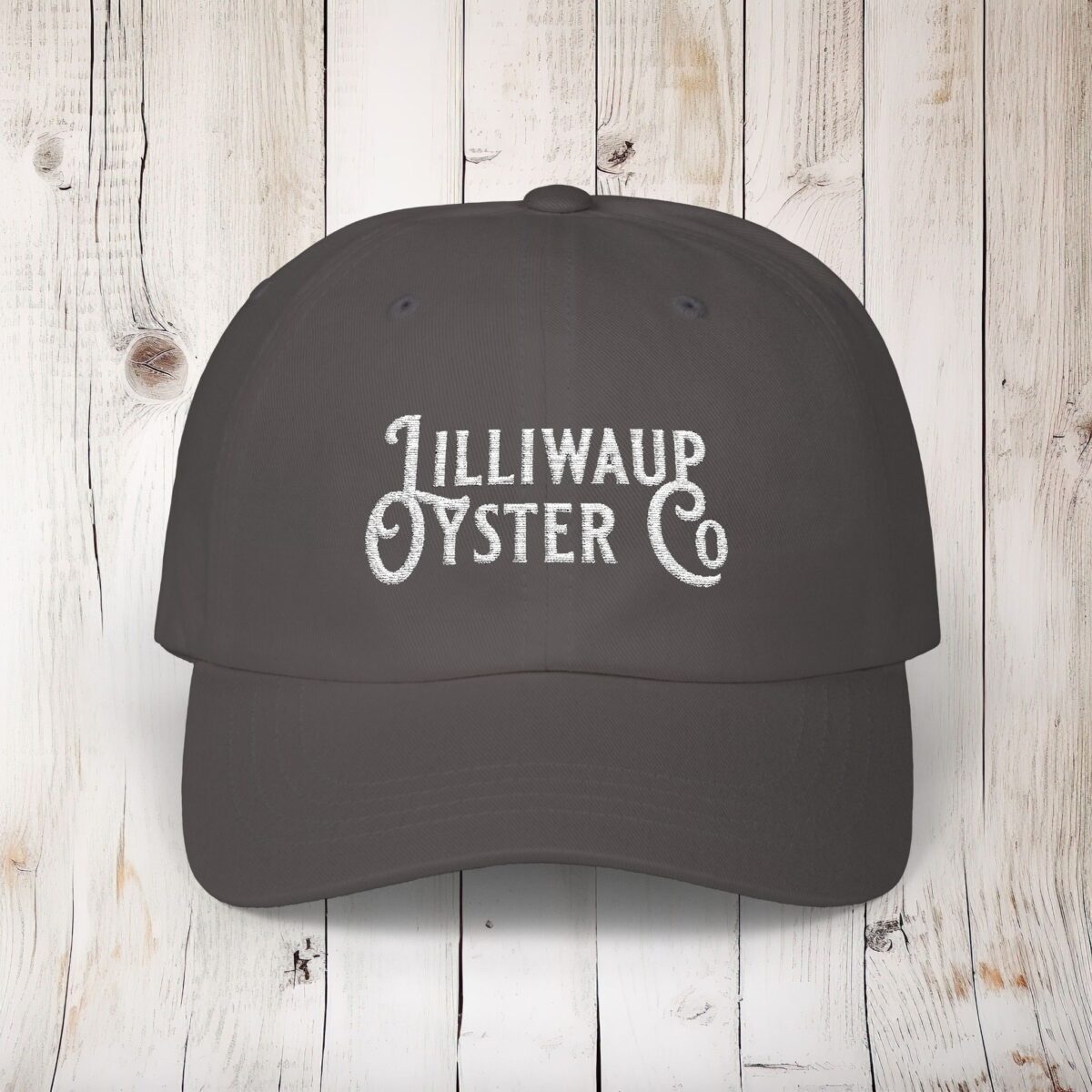 Lilliwaup Oysters Logo Embroidered Classic Dad Cap - Image 5
